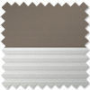 Duo Blind (Blackout), 4574 Warm Grey & 1016 White - VELUX Loft Blind